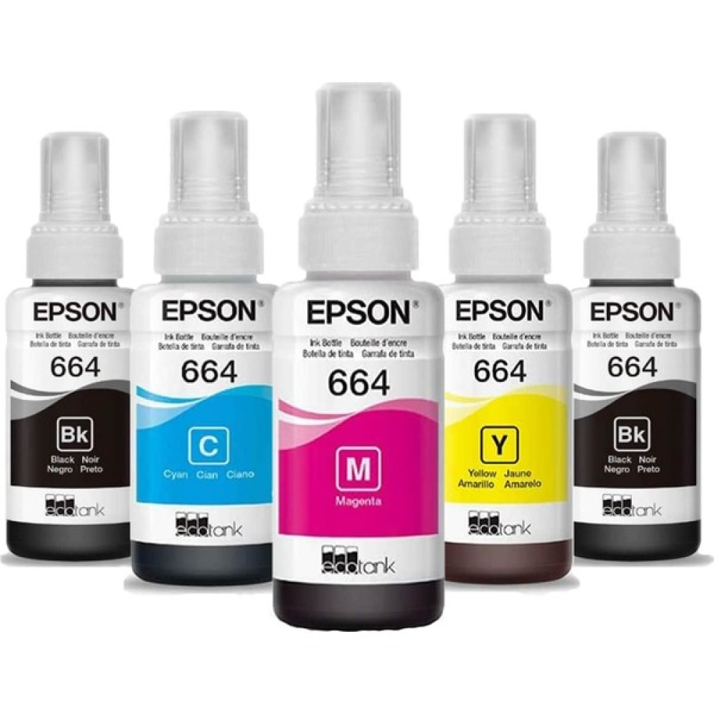 Erce Bilişim Epson L362 Uyumlu 664 Mürekkep Seti+1 Siyah Hediyeli - PRO Set - 5 Renk Kartuşlar Fiyatı