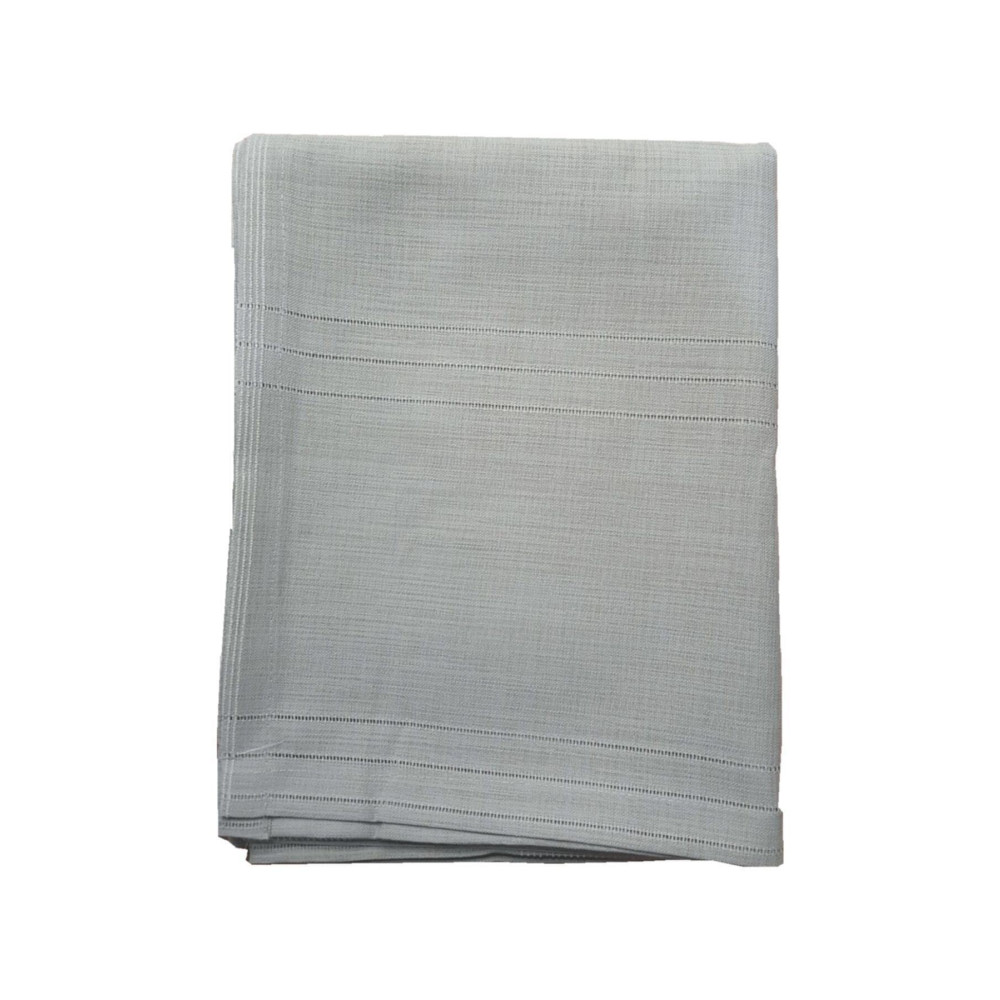erciyesceyiz Gri Keten Kumaş Çizgili Masa Örtüsü 160*220 cm 160x220 Beden Masa Örtüsü Fiyatı