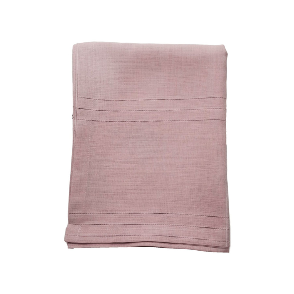 erciyesceyiz Keten Kumaş Çizgili Masa Örtüsü 160*220 cm Pudra 160x220 Beden Masa Örtüsü Fiyatı