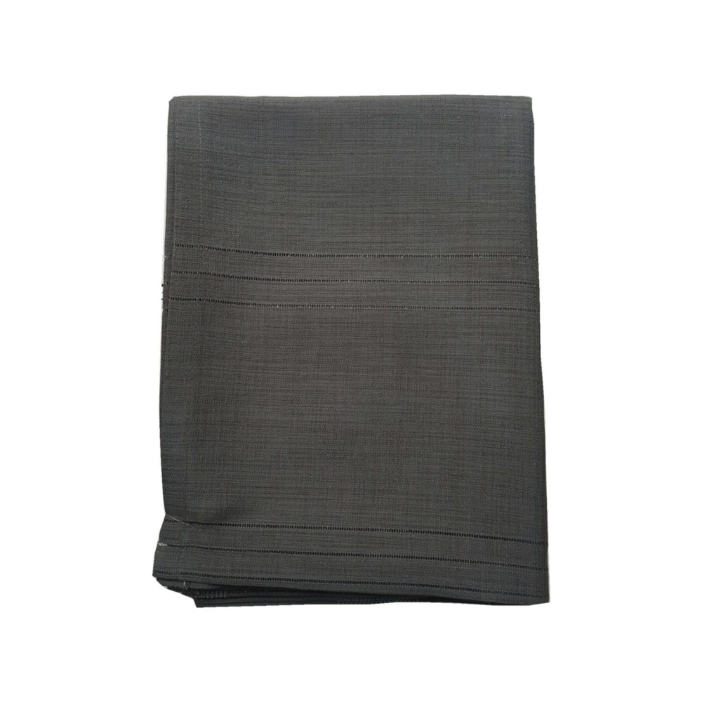 erciyesceyiz Siyah Keten Kumaş Çizgi Masa Örtüsü 160*220 cm 160x220 Beden Masa Örtüsü Fiyatı