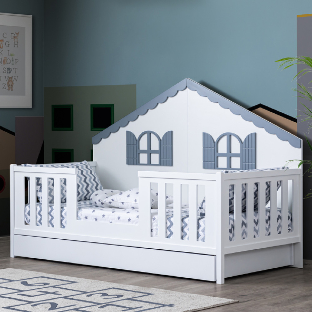 Erdek Yavrulu Montessori Yatak Karyola - Gri 90X190 Cm Kanepe & Çekyat Fiyatı