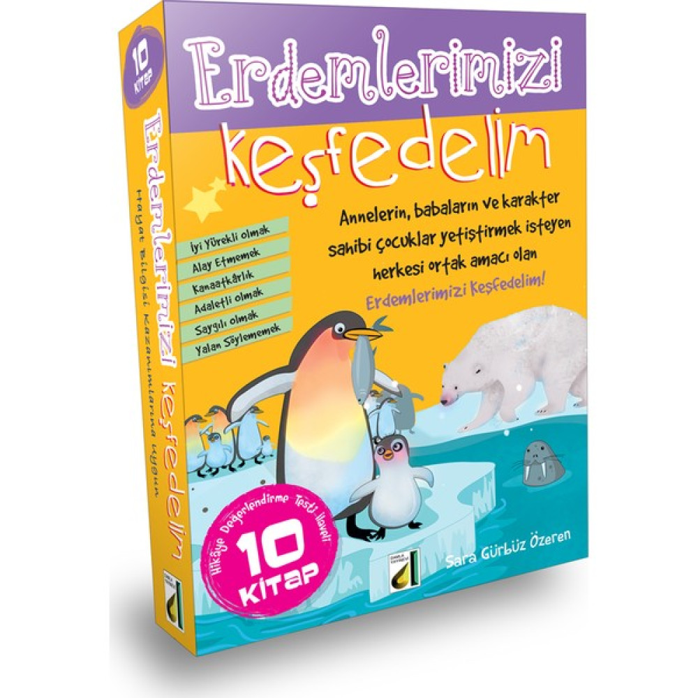 Erdemlerimizi Keşfedelim (10 Kitap Set) Okul Öncesi Eğitici & Öğretici Kitaplar Fiyatı