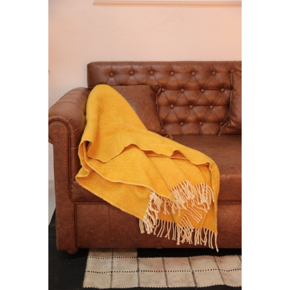 Erdil Home Erdilhome Balıksırtı 130X170 Tv Battaniye Sarı - 130 x 170 cm Battaniye Fiyatı