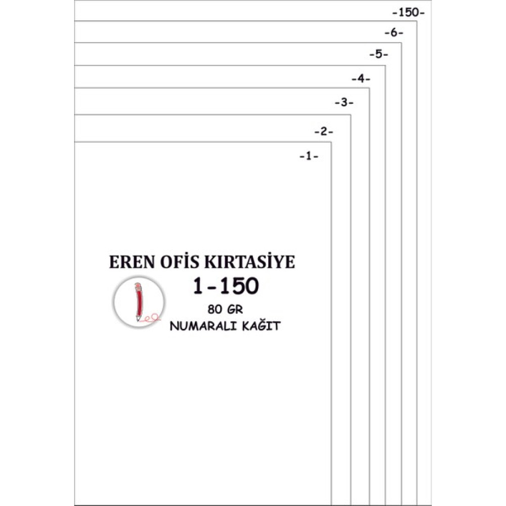Eren A4 Numaralı Kağıt 1-150 / 80 Gr Fotokopi Kağıdı Fiyatı