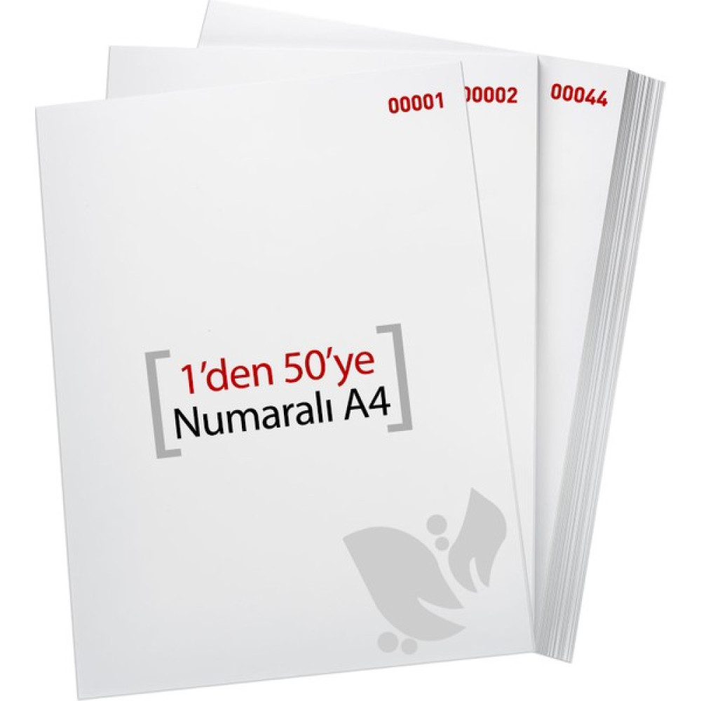 Eren A4 Numaralı Kağıt 1-50 / 80 Gr Fotokopi Kağıdı Fiyatı