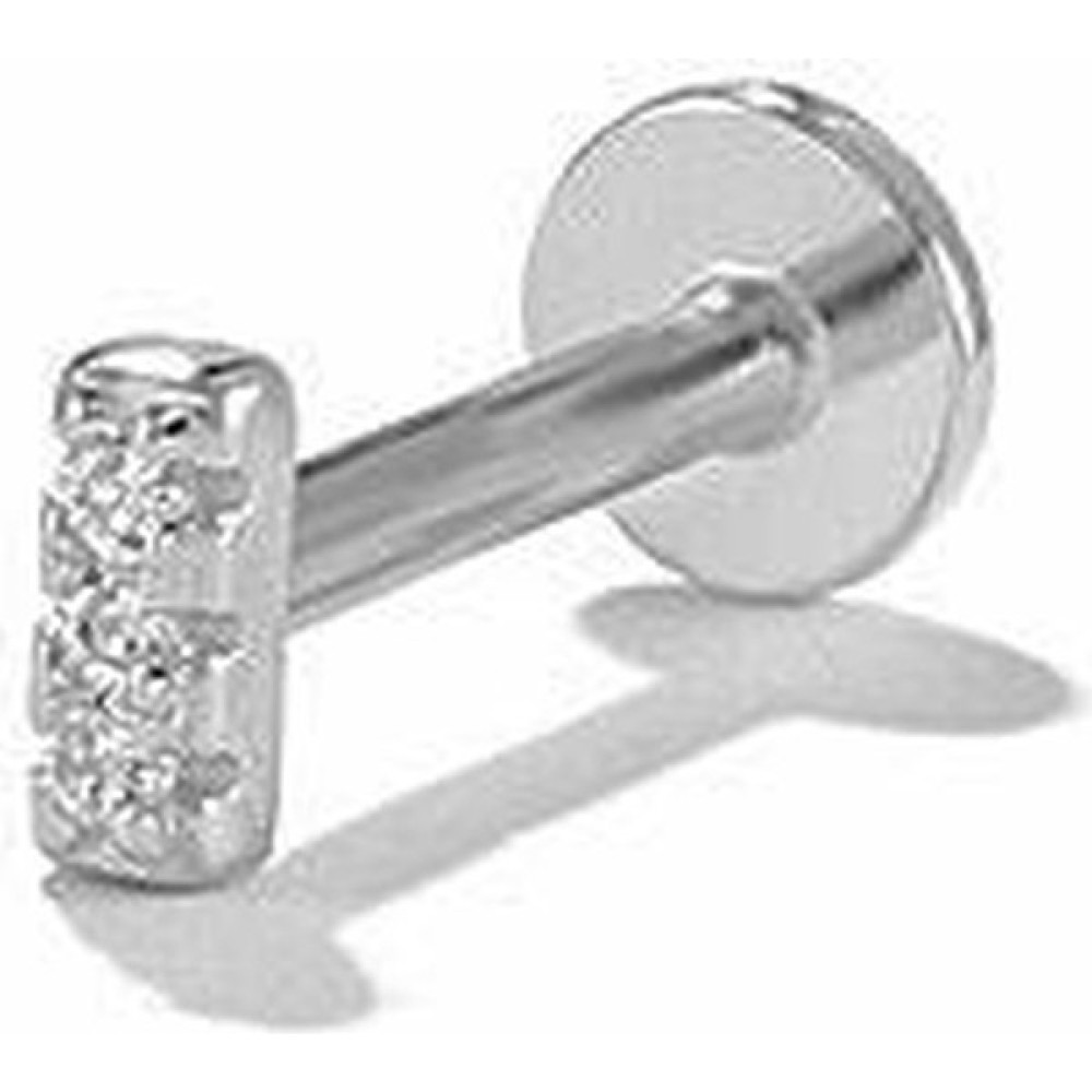 Erer Gümüş Gümüş Önden Takmalı Vidalı Tragus Helix Kıkırdak Piercing Küpesi PR05 2 Altın & Gümüş Piercing Fiyatı