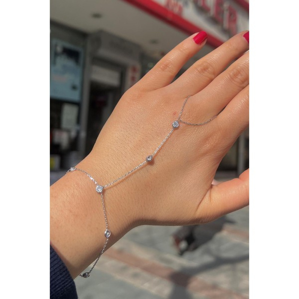 Erer Gümüş Gümüş Taşlı Kadın Şahmeran Bileklik CM128E69 Saat ve Bileklik Aksesuarı Fiyatı