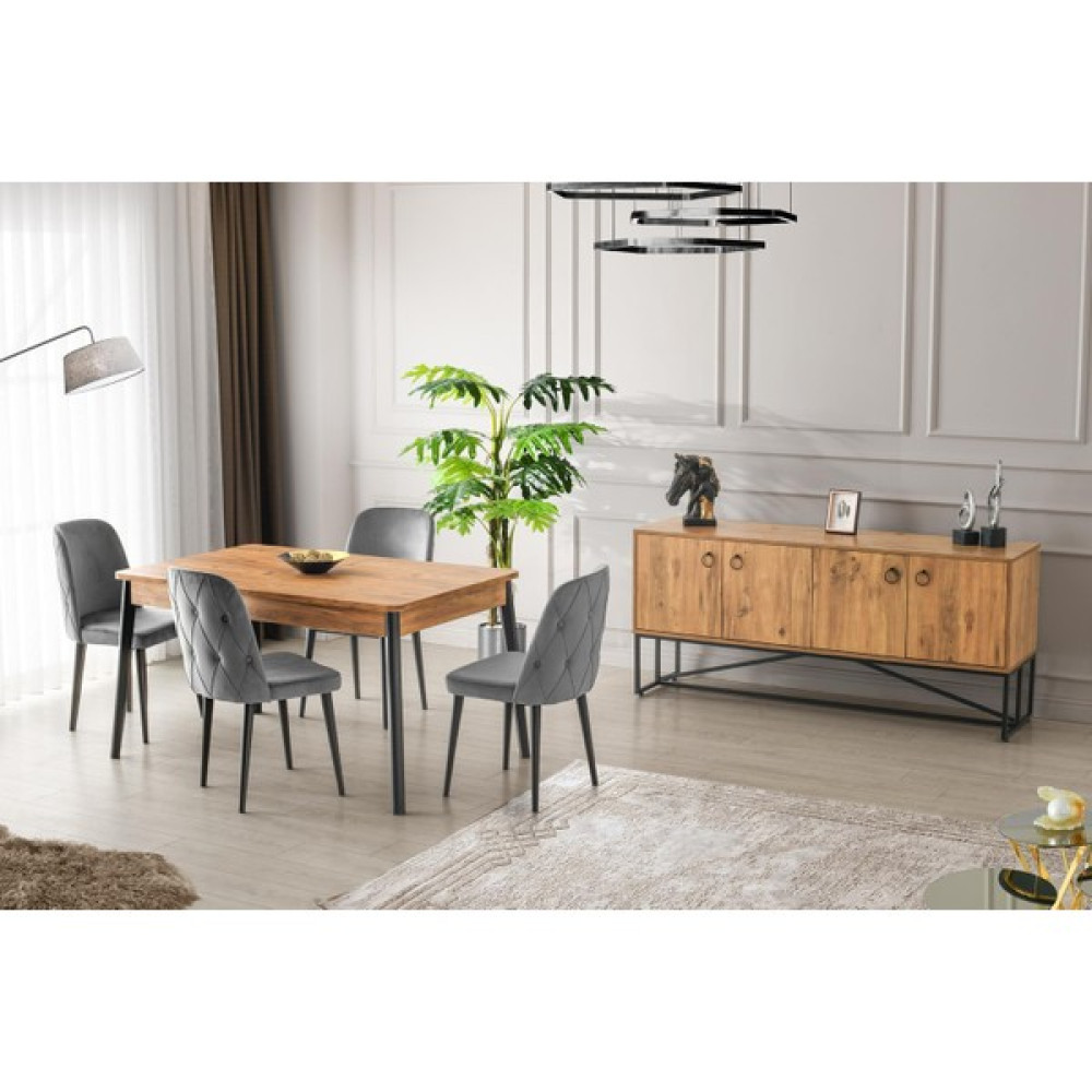 Erez Oğulları Loft Yemek Odası Konsol ve Masa Sandalye Takımı Konsol Mobilya Fiyatı