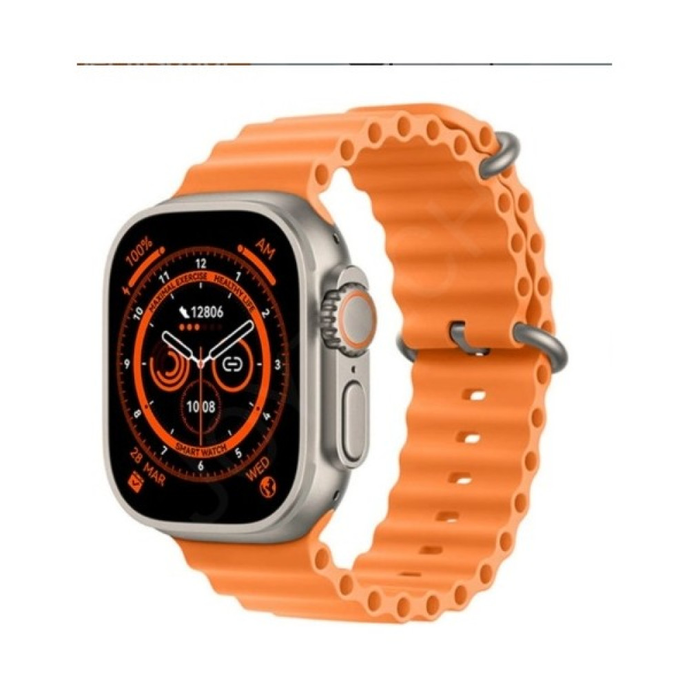 Erez Watch 8 T800 Ultra Akıllı Saat Ios Andorid Destekli Arama Özeliği Sensörlü - Turuncu Giyilebilir Teknoloji Aksesuarları Fiyatı