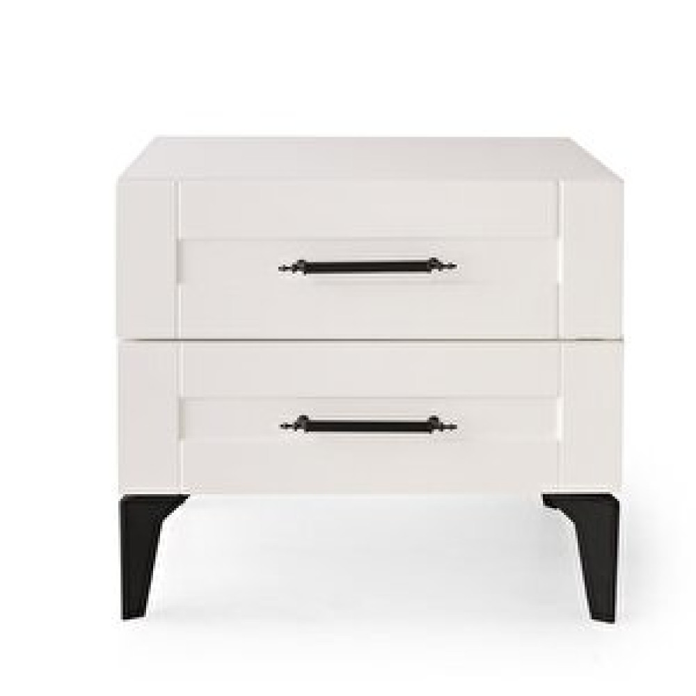 Erezoğulları Çakıl Mdf 2 Çekmeceli Komodin 55x43x53cm Krem Bebek Odası Komodini Fiyatı