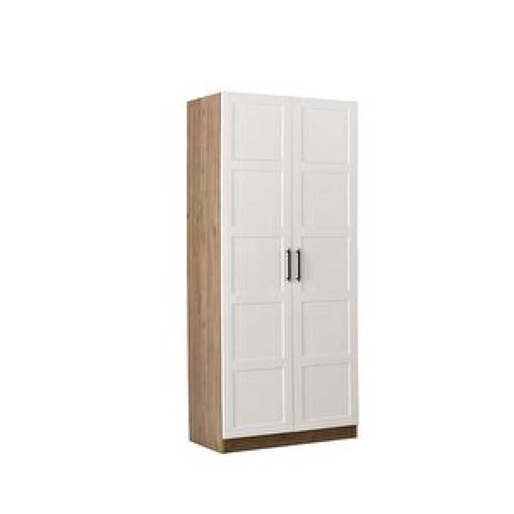 Erezoğulları Çakil Mdf 2 Kapılı 2 Çekmeceli Gardrop Elbise Dolabı 80x53x216cm Ceviz Bebek Odası Gardırop Fiyatı