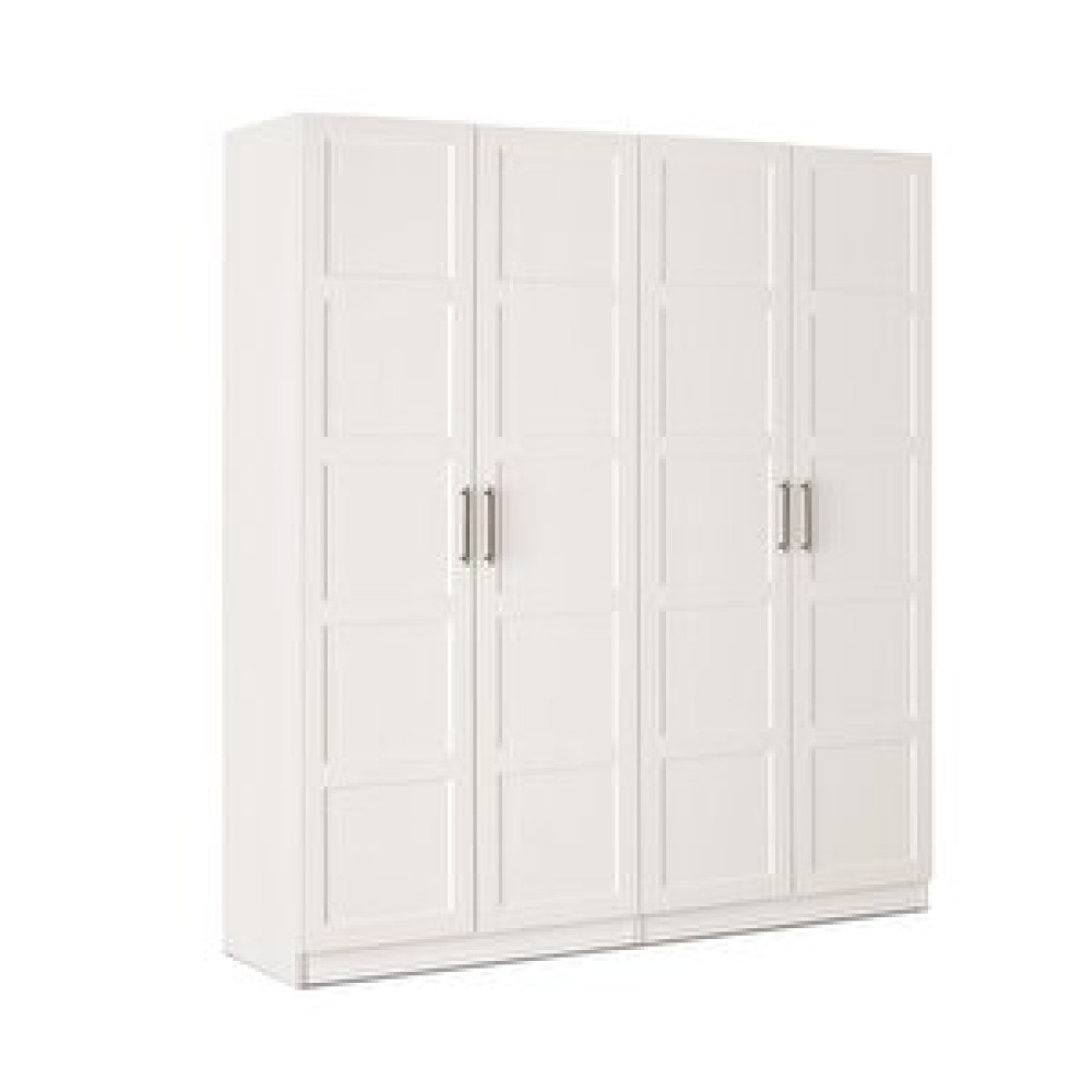 Erezoğulları Çakil Mdf 4 Kapılı 2 Çekmeceli Gardrop Elbise Dolabı 160x53x216cm Ekru Bebek Odası Gardırop Fiyatı