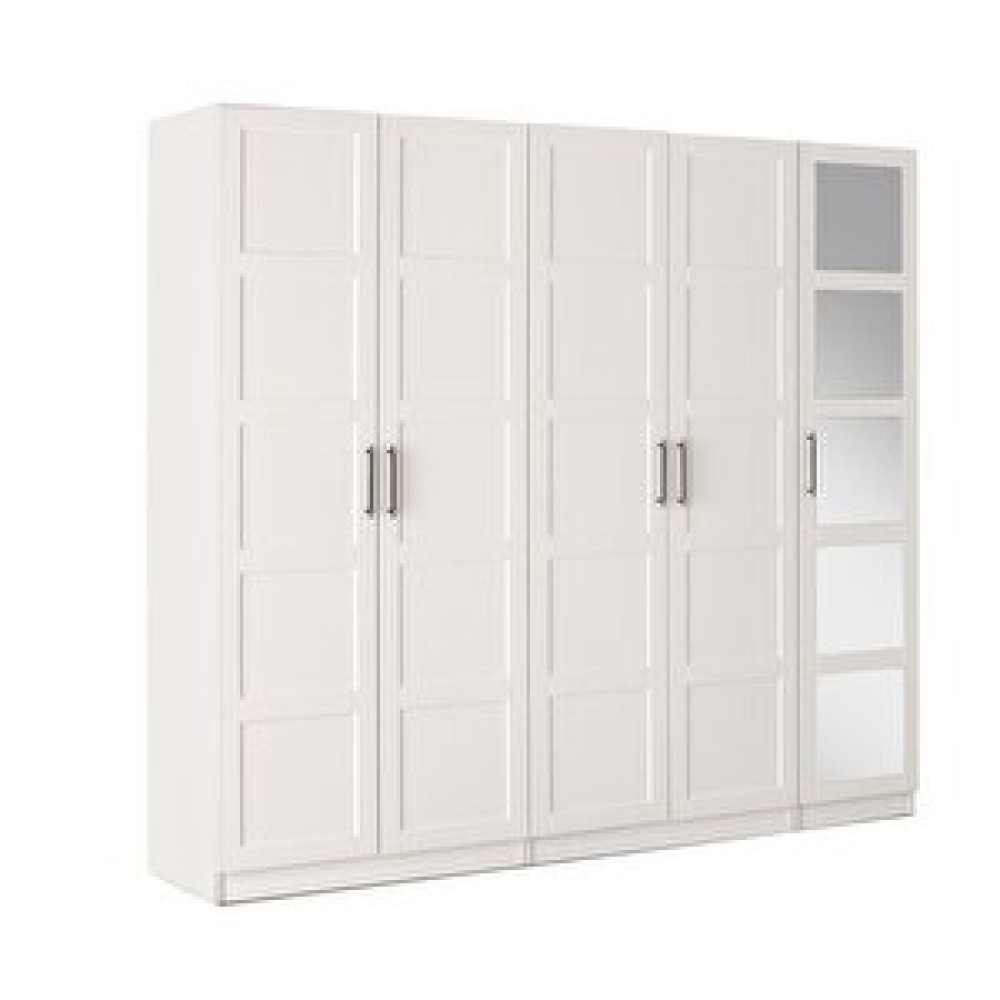 Erezoğulları Çakil Mdf 5 Kapılı 2 Çekmeceli Gardrop Elbise Dolabı 200x53x216cm Ekru Bebek Odası Gardırop Fiyatı