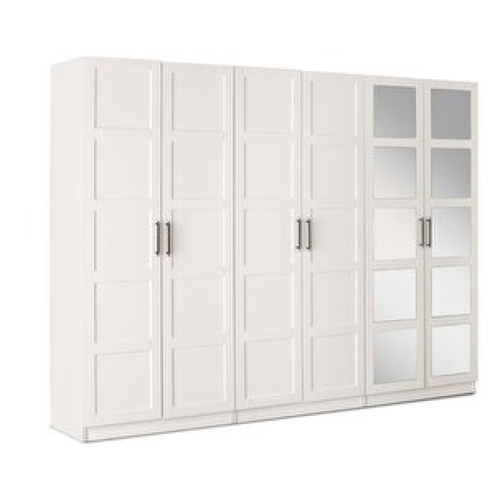 Erezoğulları Çakil Mdf 6 Kapılı 2 Çekmeceli Gardrop Elbise Dolabı 240x53x216cm Ekru Bebek Odası Gardırop Fiyatı