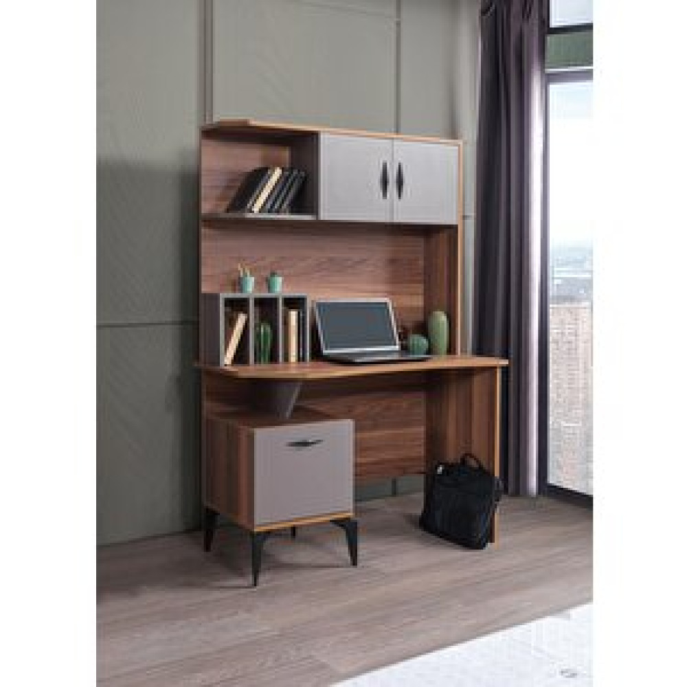 Erezoğulları Defne Kitaplıklı Çalışma Masası 110*60*165cm Bilgisayar Masası Fiyatı