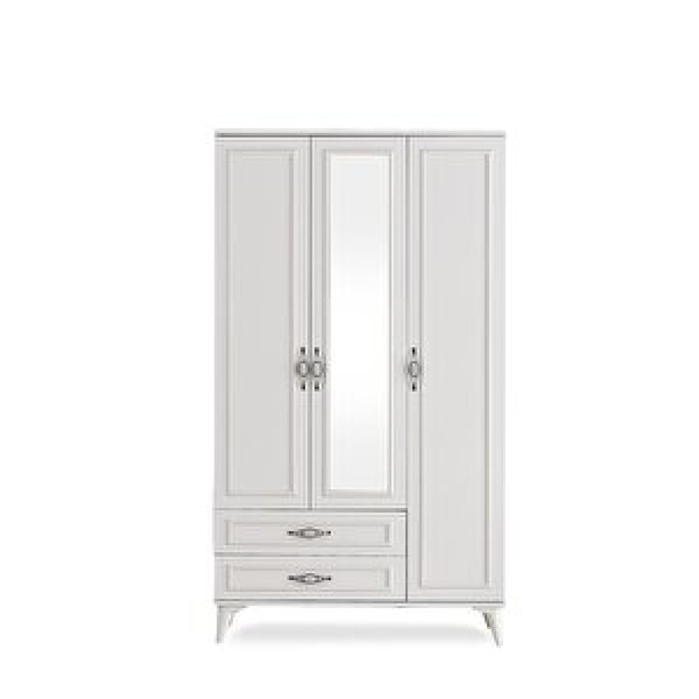 Erezoğulları Irmak 3 Kapılı 2 Çekmeceli Gardrop Elbise Dolabı 120x48x195cm Bebek Odası Gardırop Fiyatı