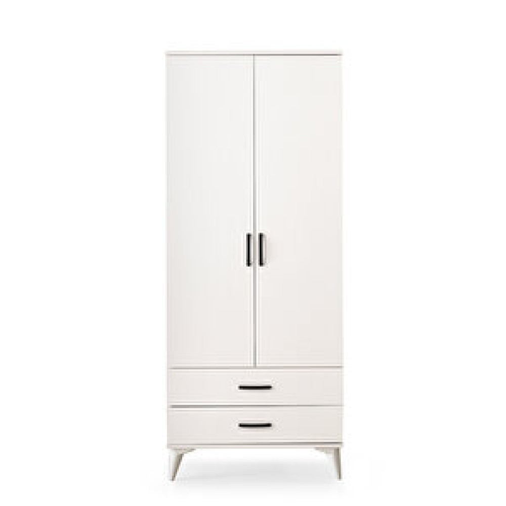 Erezoğulları Kumsal 2 Kapılı 2 Çekmeceli Gardrop Elbise Dolabı 80x48x195cm Krem Bebek Odası Gardırop Fiyatı