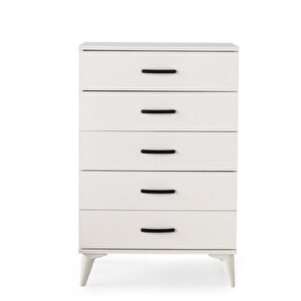 Erezoğulları Kumsal 5 Çekmeceli Şifonyer 70x46x105cm Krem Bebek Odası Şifonyer Fiyatı