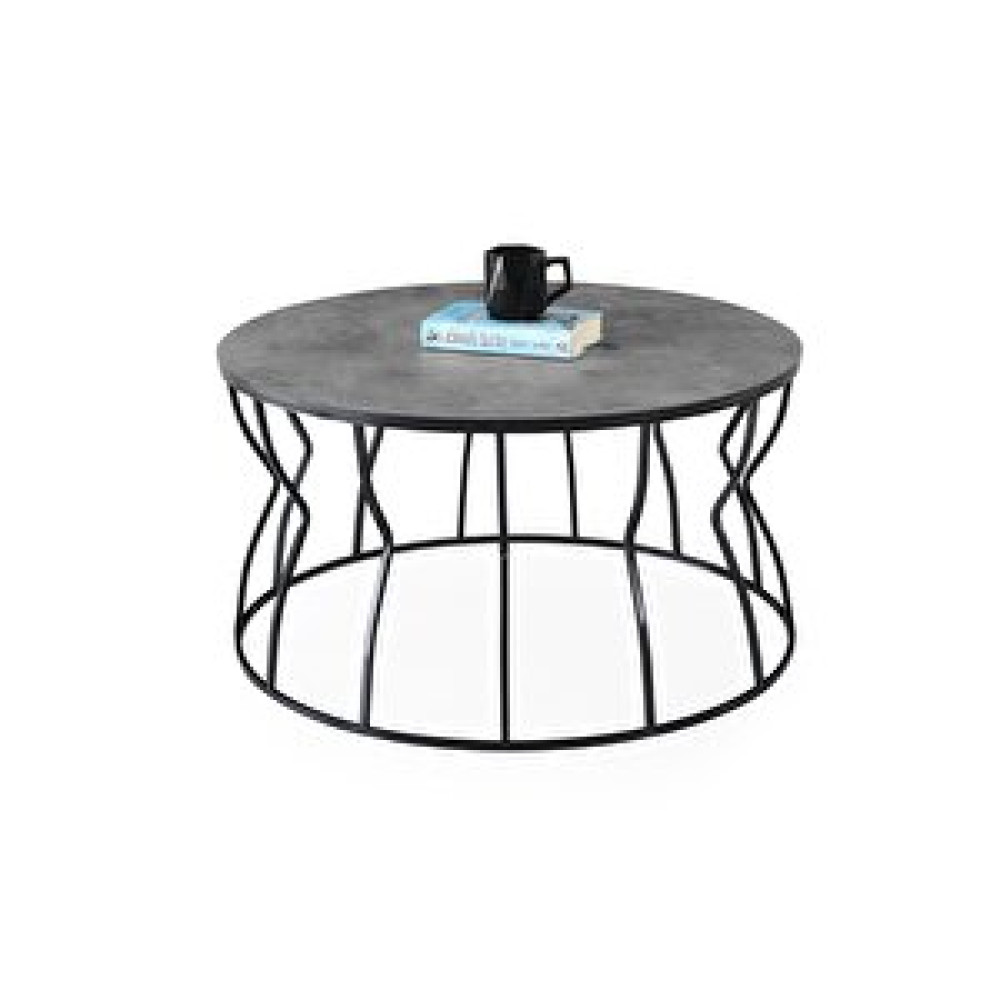 Erezoğulları Lale Metal Orta Sehpa Yuvarlak 80x43cm Gri Orta Sehpa Fiyatı