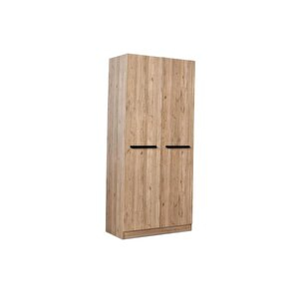 Erezoğulları Mercan Mdf 2 Kapılı 2 Çekmeceli Gardrop Elbise Dolabı 80x53x216cm Ceviz Bebek Odası Gardırop Fiyatı