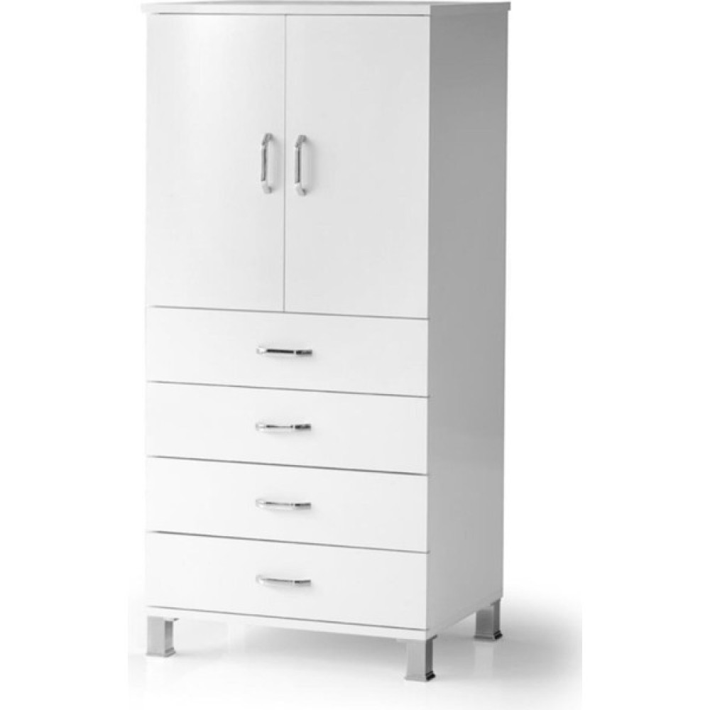 Erezoğulları Mobilya 4 Çekmeceli Raflı Elbise Dolabı 61 x 44 x 128 cm Şifonyer Fiyatı