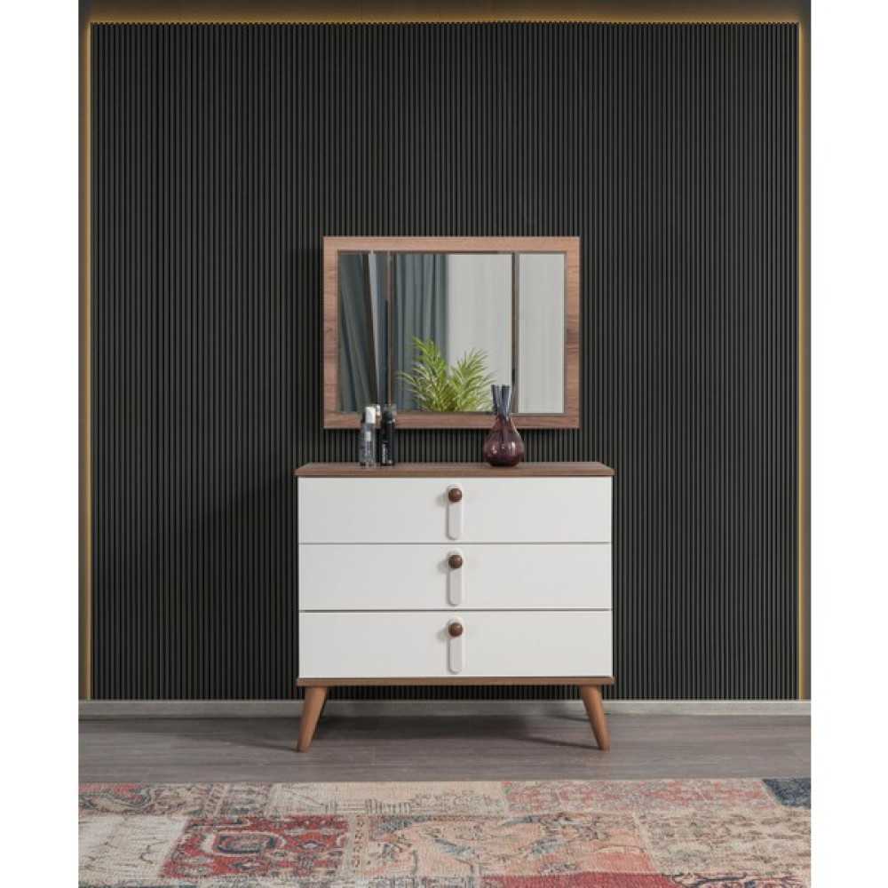 Erezoğulları Mobilya Efsane Aynalı 3 Çekmeceli Şifonyer 91X43X150CM Şifonyer Fiyatı