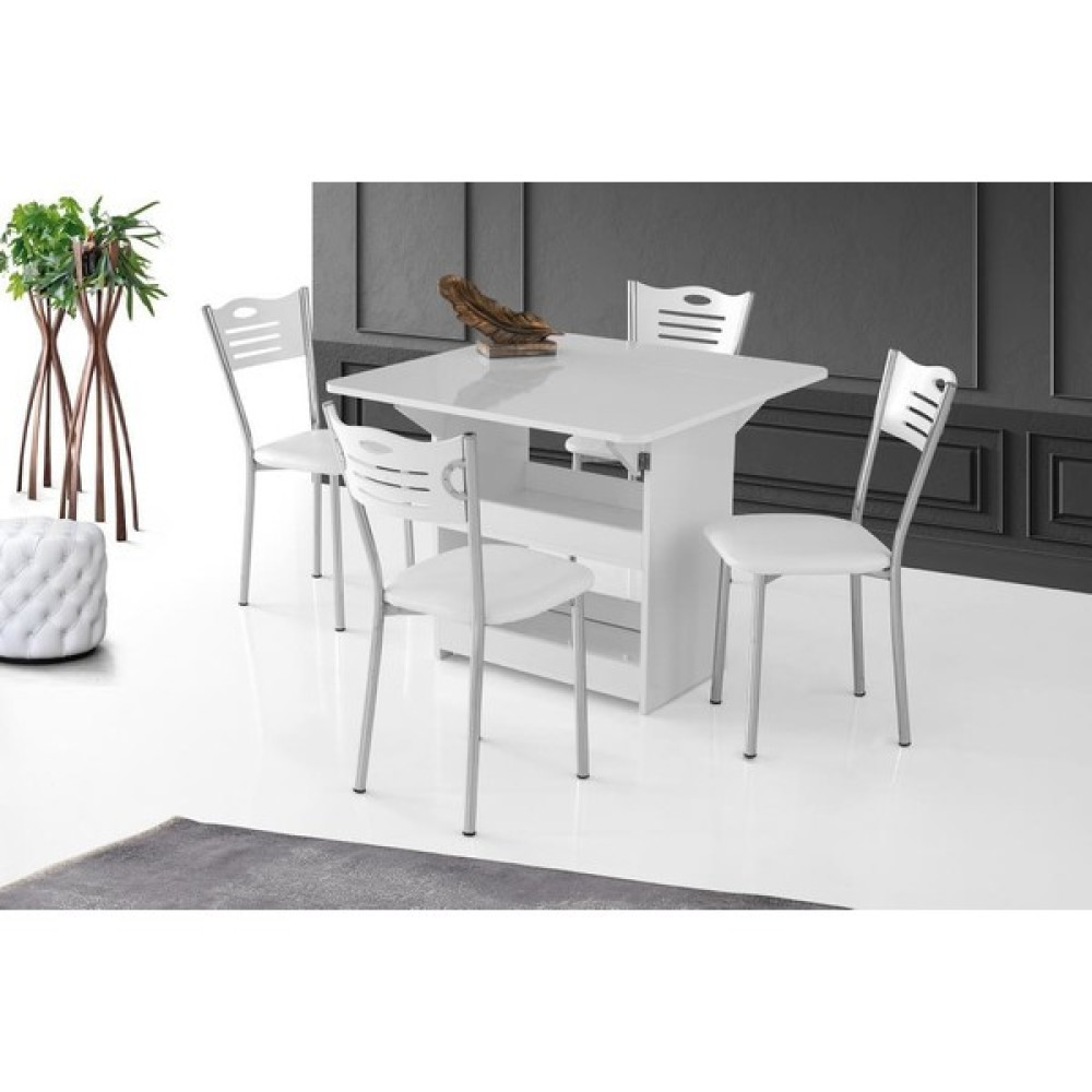 Erezoğulları Mobilya Izmir Katlanır Mutfak Masası ve 4 Sandalye 80X90CM Beyaz Yemek & Mutfak Masası Fiyatı