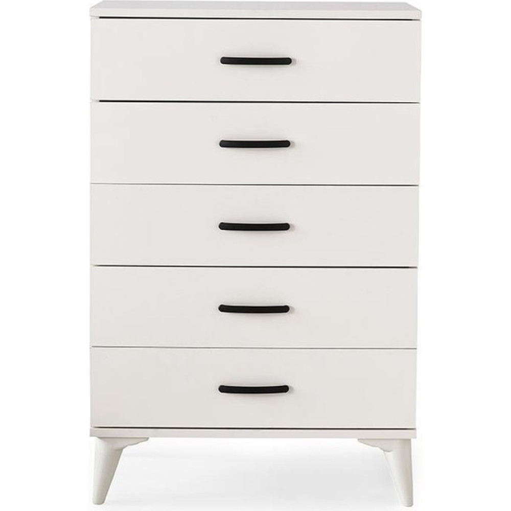Erezoğulları Mobilya Kumsal 5 Çekmeceli Şifonyer 70X46X105CM - Krem Rengi Şifonyer Fiyatı