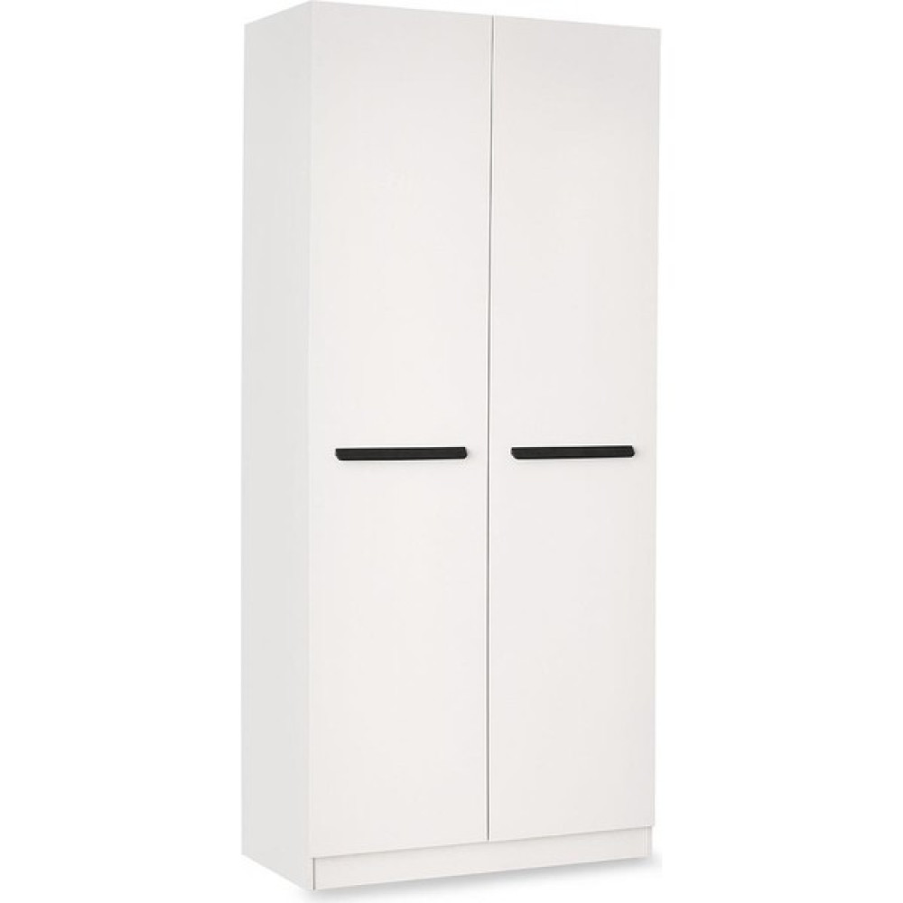 Erezoğulları Mobilya Mercan Mdf 2 Kapılı 2 Çekmeceli Gardrop Elbise Dolabı 80X53X216CM - Beyaz Gardrop & Dolap Fiyatı