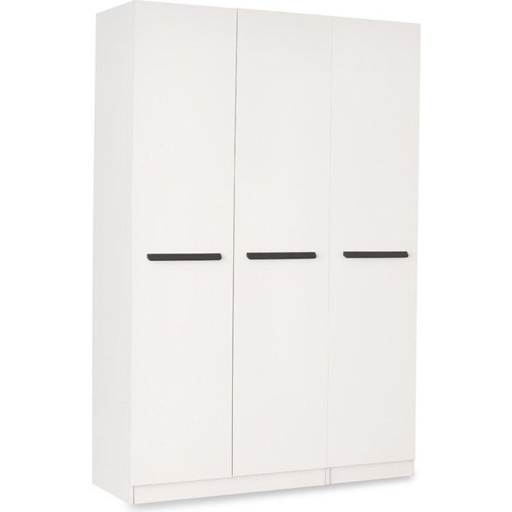 Erezoğulları Mobilya Mercan Mdf 3 Kapılı 2 Çekmeceli Gardrop Elbise Dolabı 120X53X216CM - Ekru Gardrop & Dolap Fiyatı