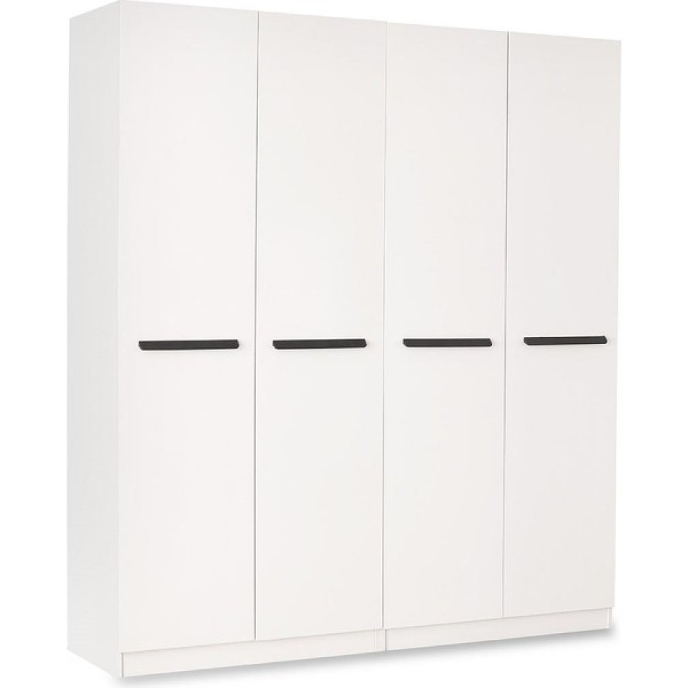 Erezoğulları Mobilya Mercan Mdf 4 Kapılı 2 Çekmeceli Gardrop Elbise Dolabı 160X53X216CM - Ekru Gardrop & Dolap Fiyatı