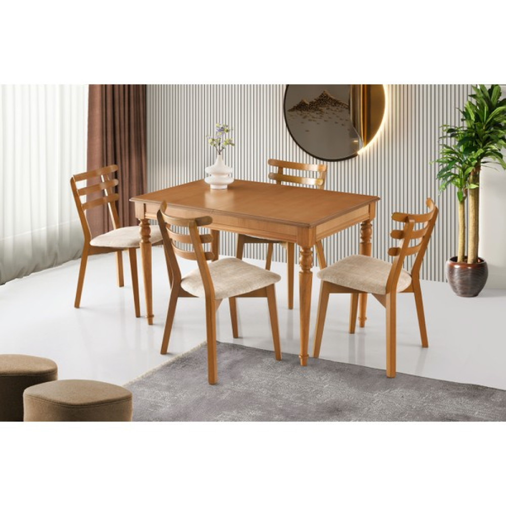 Erezoğulları Mobilya Soho Ağaç Açılır Yemek Masa Sandalye Takımı 80X120CM Masa - Sandalye Seti / Takımı Fiyatı
