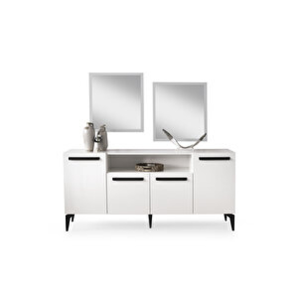 Erezoğulları Modern Mercan Mdf Aynasız Konsol 160x43x84cm Ekru Konsol Mobilya Fiyatı