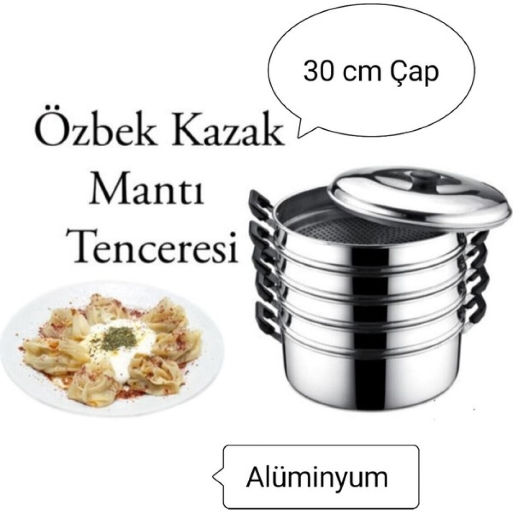 Ergin Group 5 Katlı Alüminyum Buharlı Mantı Tenceresi 30 cm - 0 Tencereler Fiyatı