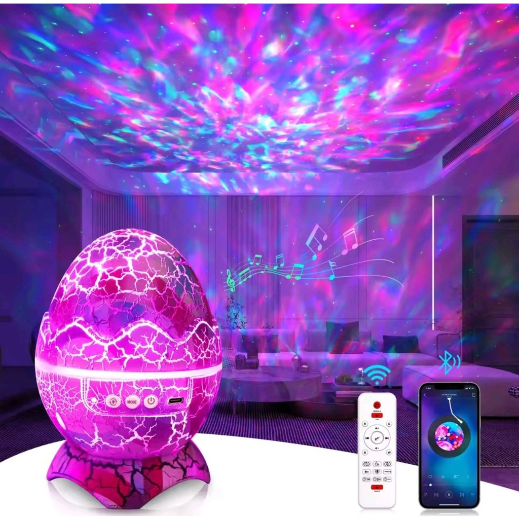 Ergin Group Kumandalı Dinozor Bluetooth Hoparlör Müzik Masa ve Gece Lambası Galaxy LED Projektör Işık Dinazor Yumurtası TV Aksesuarları Fiyatı