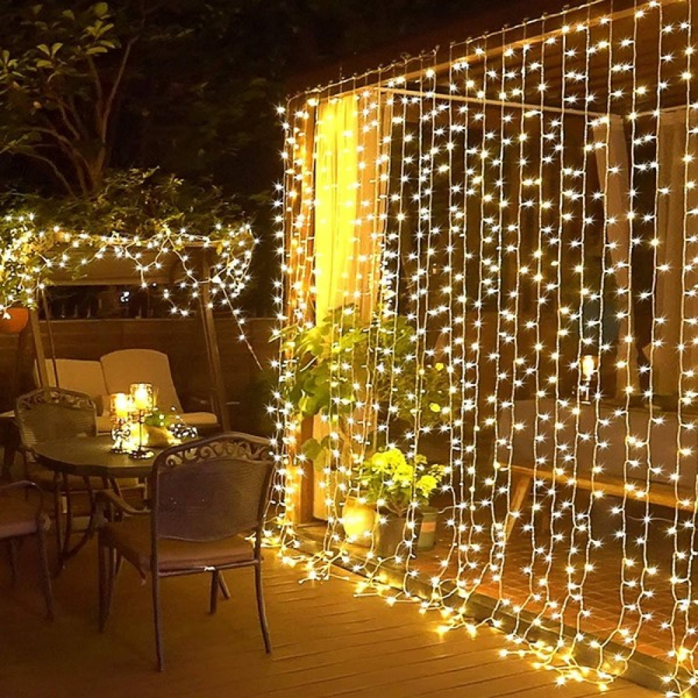 Ergin Toptan 8 Fonksiyonlu 2.5 x 2.5 Metre Perde LED 12 Saçaklı 180 Ledli Kablolu Fişli Led Aydınlatmalar Fiyatı