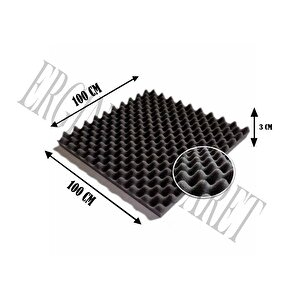 Erginler ticaret Erpan Akustik Ses Yalıtımı Yumurta Sünger 30 Mm 100x100 Dış Cephe Yalıtım Malzemeleri Fiyatı