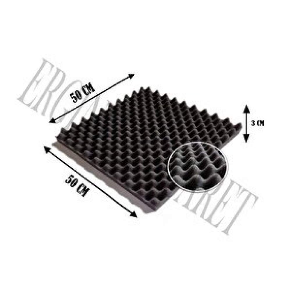 Erginler ticaret Erpan Akustik Ses Yalıtımı Yumurta Sünger 30 Mm 50x50 Dış Cephe Yalıtım Malzemeleri Fiyatı