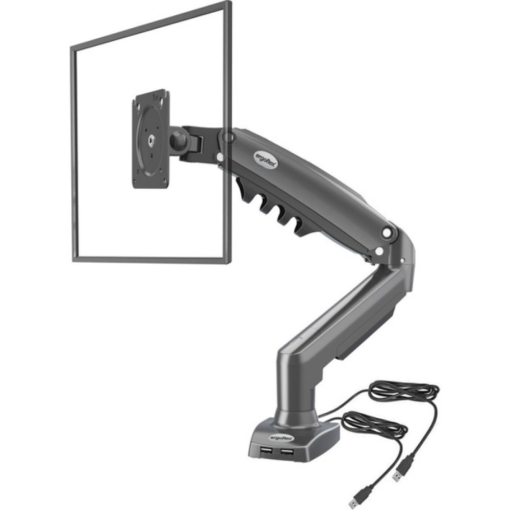Ergoflex Nb F80 17-30" Amortisörlü 2-9 kg Monitör Standı 2023 Edition (2xUSB Kablolu) Monitör Aksesuarları Fiyatı