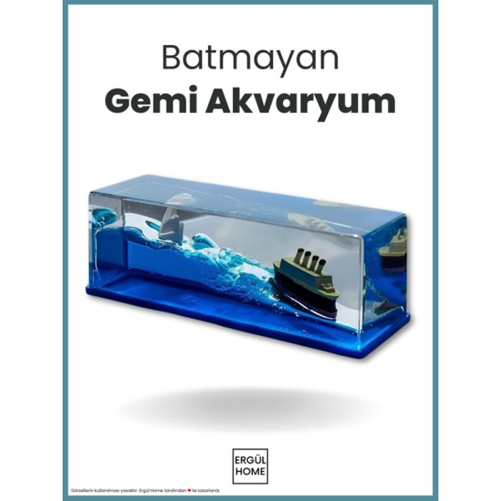Ergül Home Batmayan Gemi Akvaryum Hediyelik Eşya Fiyatı