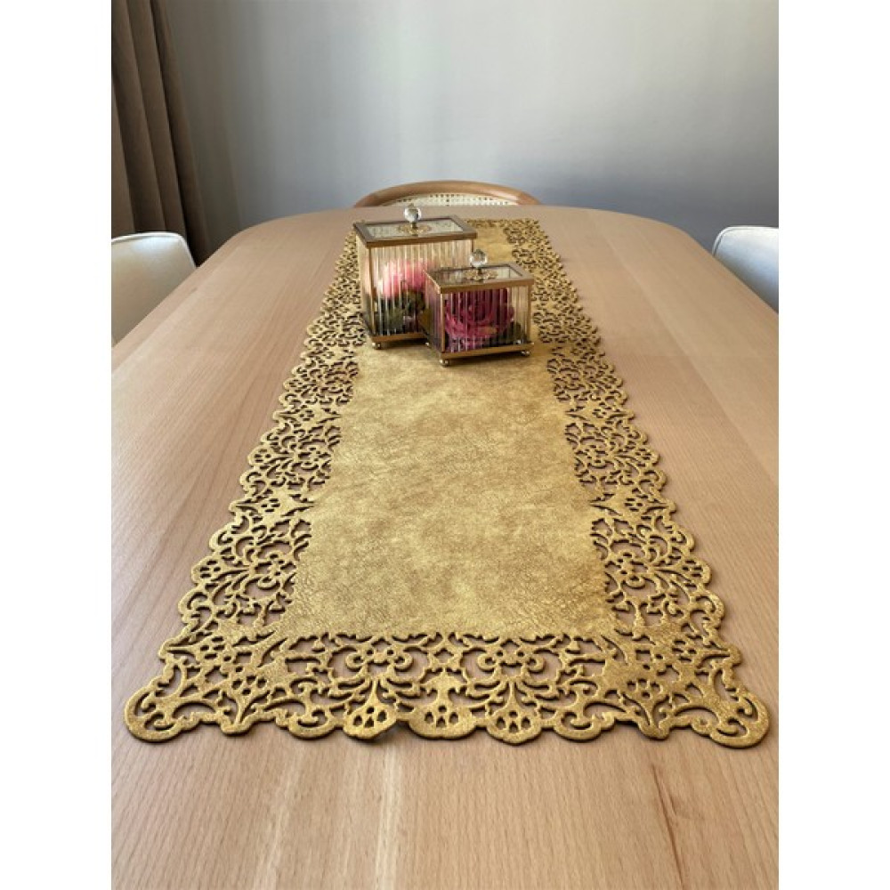 Ergüven Home Hardal Sarısı Süet Kumaş Runner Dikdörtgen Konsol Boyu 40X120CM - 40 x 120 cm Masa Örtüsü Fiyatı