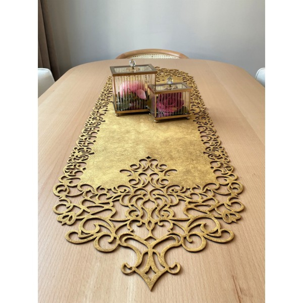 Ergüven Home Hardal Sarısı Süet Kumaş Runner Konsol Boyu 40X120 Cm - 40 x 120 cm Masa Örtüsü Fiyatı
