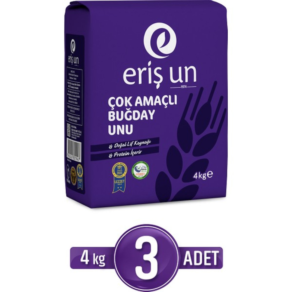Eriş Un 3'lü Çok Amaçlı Buğday Unu Eriş 4 kg Oto Boyaları Fiyatı