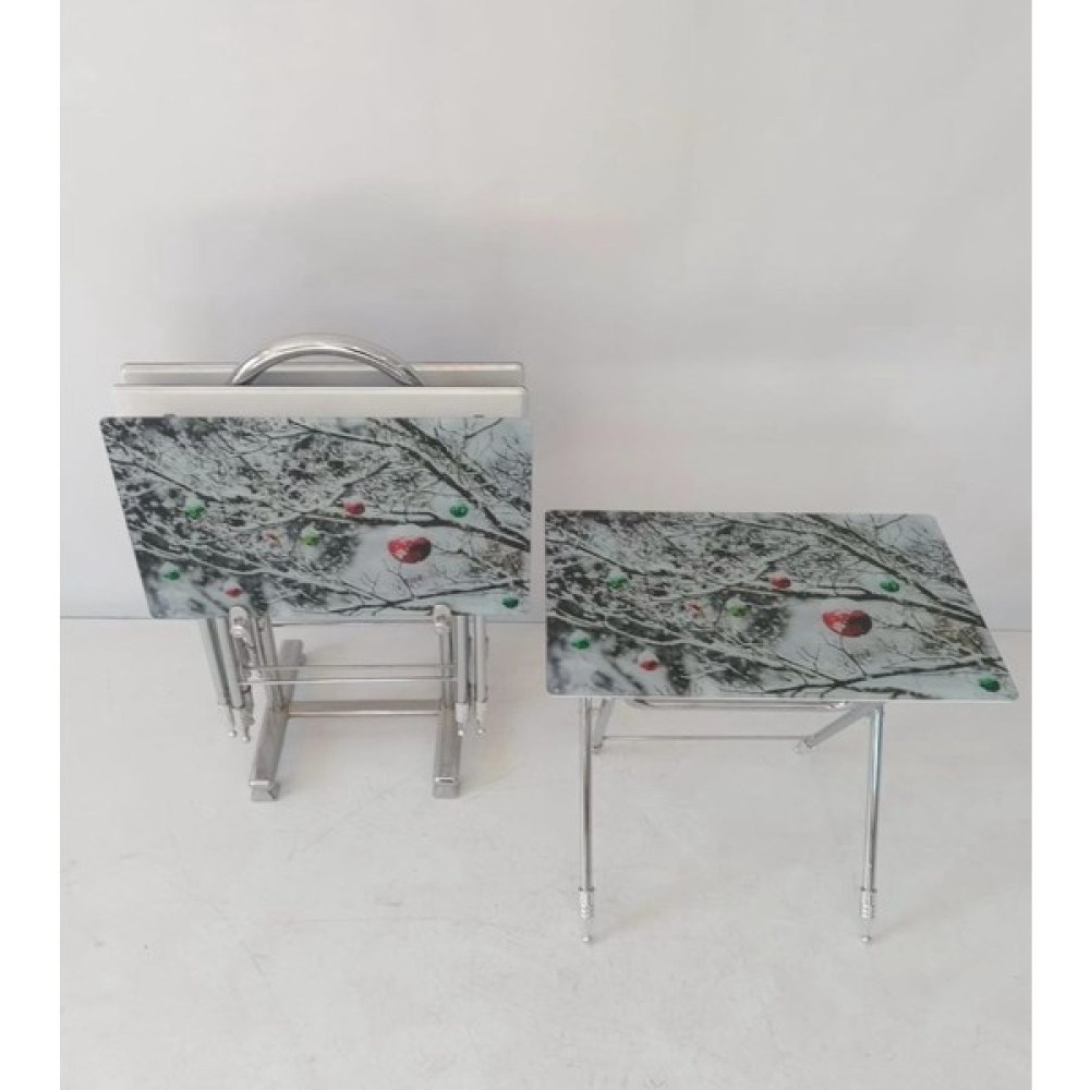 Erk Mobilya Camlı Çanta Sehpa, Sehpa, Zigon, 4lü Zigon, Çanta Sehpa, 4lü Sehpa, Çanta Zigon - KAR DESEN Zigon Sehpa Fiyatı