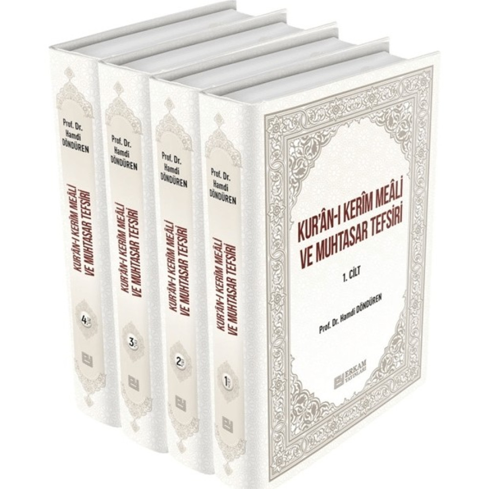 Erkam Yayınları Kur'an-I Kerim Meali ve Muhtasar Tefsiri (4 Cilt) Din Kitapları Fiyatı