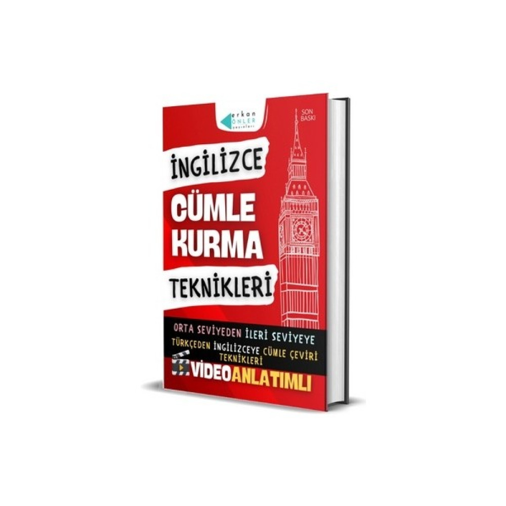 Erkan Önler Yayınları İngilizce Cümle Kurma Teknikleri Yabancı Dil Öğretici Kitaplar ve Eğitim Setleri Fiyatı