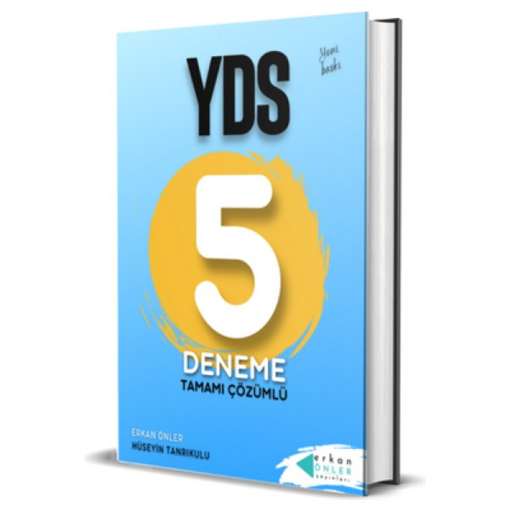 Erkan Önler YDS Yabancı Dil Sınavı Tamamı Çözümlü 5 Deneme Yabancı Dil Öğretici Kitaplar ve Eğitim Setleri Fiyatı