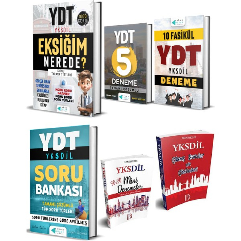 Erkan Önler YDT-YKSDİL SORU VE DENEME SETİ YDS Fiyatı