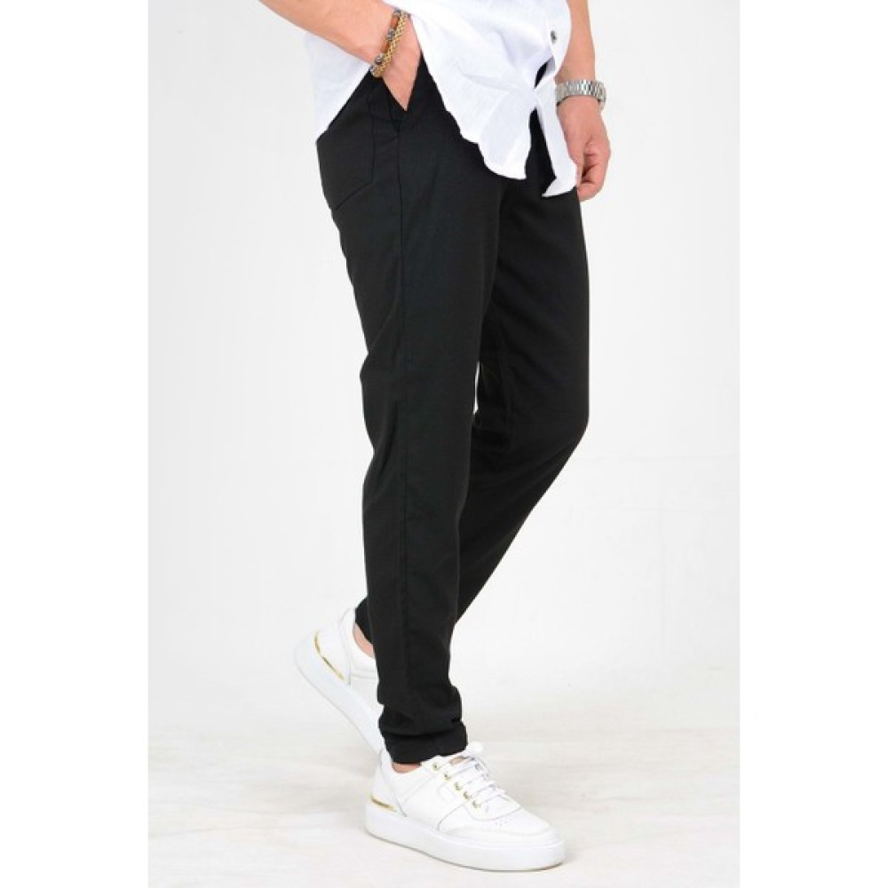 Erkek Beli Lastikli Slim Fit Double Paça Jogger Pantolon PNT02 Erkek Pantolon Fiyatı