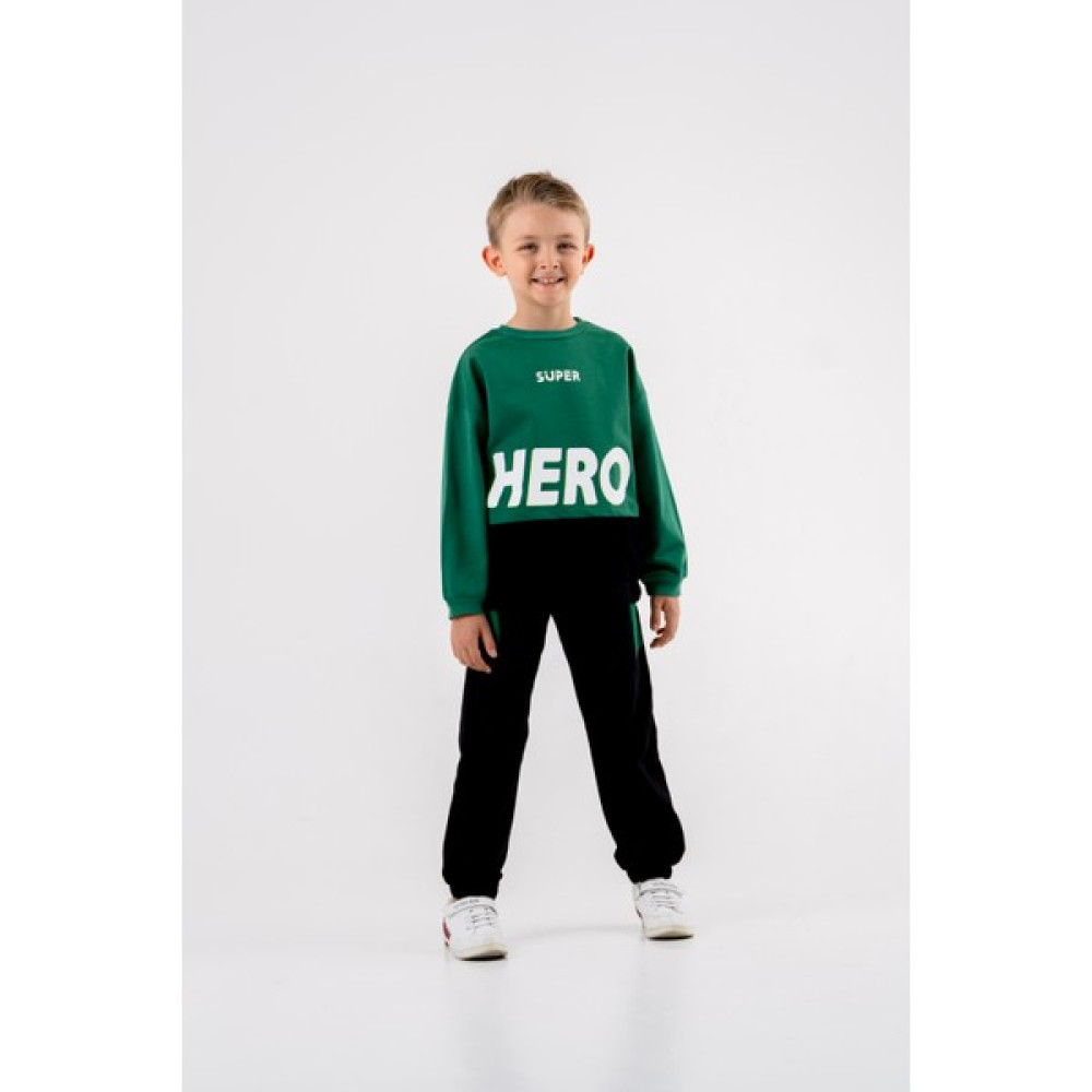 Erkek Çocuk Hero Baskılı Örme Basic Eşofman Takımı Erkek Çocuk Giyim Takımı Fiyatı